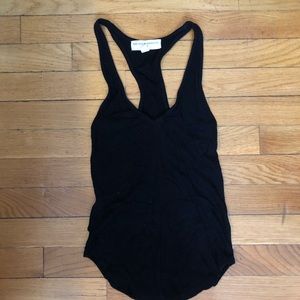 Racerback black tank